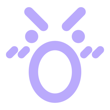 parlak neon renkli kızgın yüz