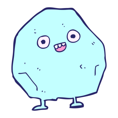 parlak neon renginde karikatür rock