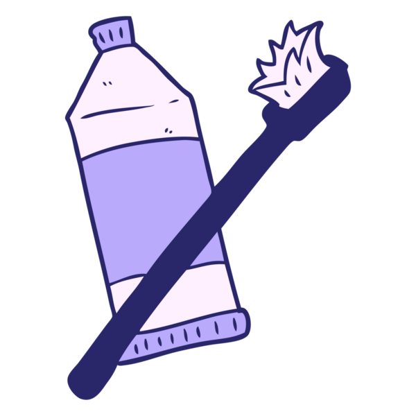 çizgi film diş macunu ve parlak neon renkli diş fırçası