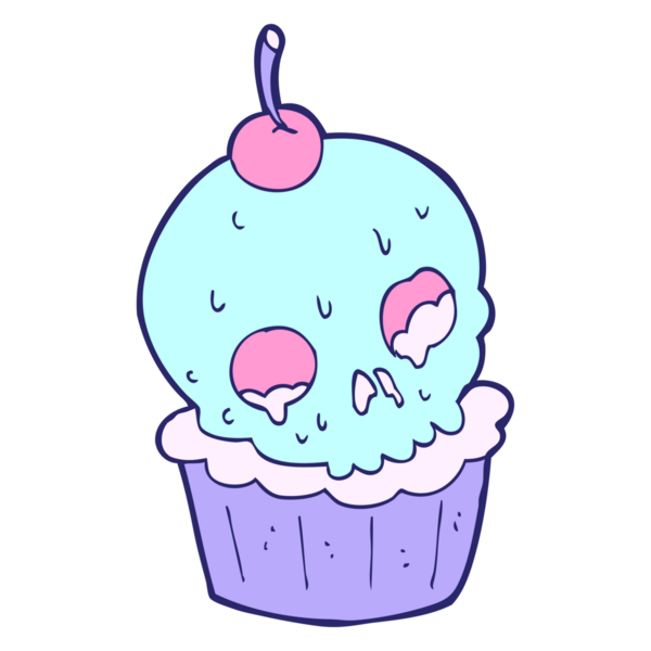 parlak neon renkli cadılar bayramı pastası.