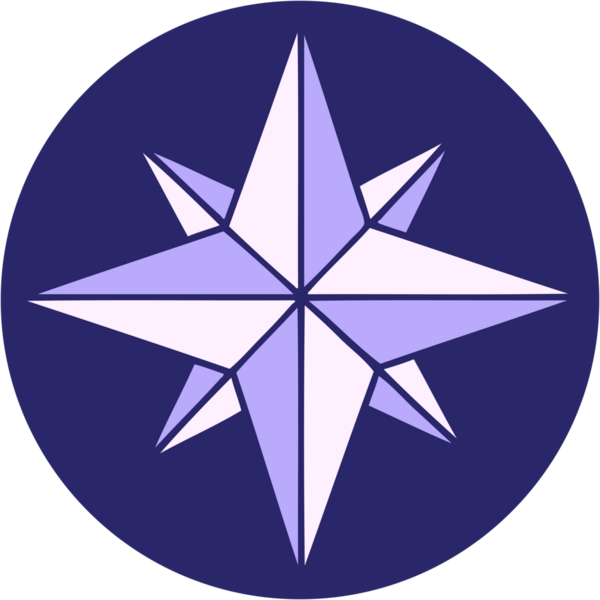 Parlak neon renkli bir yıldızın ikonik dövme şekli