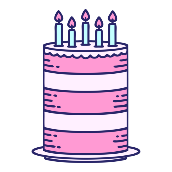 geleneksel doğum günü pastası şeklinde parlak neon renkli dövme.