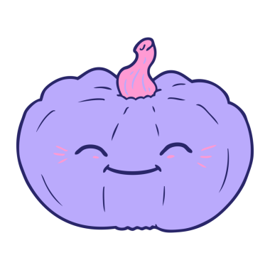 parlak neon renkli balkabağı