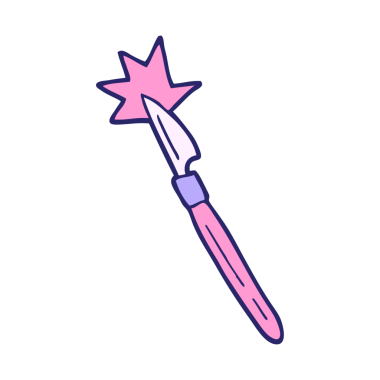 parlak neon renginde neşter