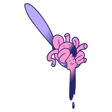 parlak neon renkli çizgi film spagettisi