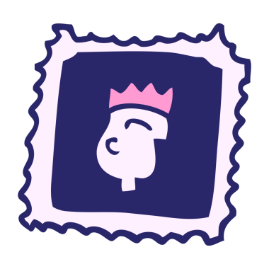 parlak neon renkli karton damga