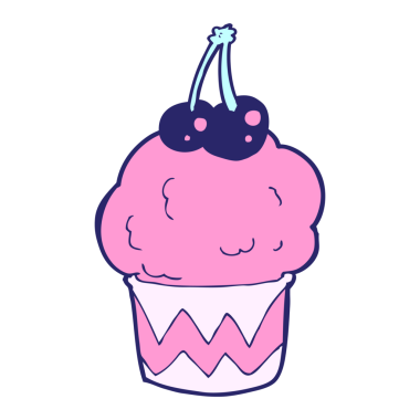 parlak neon renkli çizgi film keki