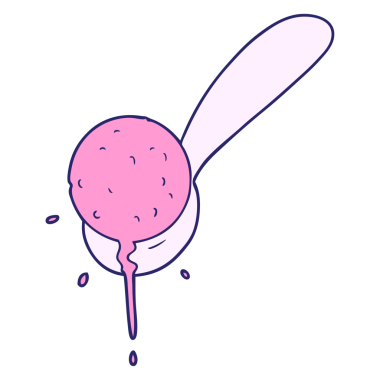 çizgi film dondurma kaşık