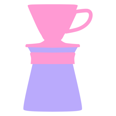 parlak neon rengi kahve makinesini damlat