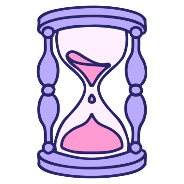 Parlak neon renkli bir saatin ikonik dövme görüntüsü