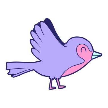 Çizgi film Robin 'in parlak neon rengi