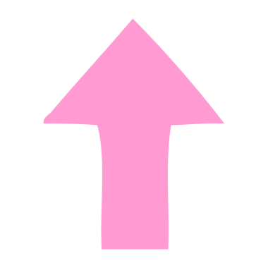 Parlak neon renkli bir okun düz renk retro karikatürü