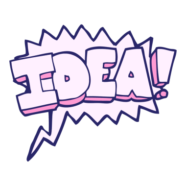 Serbest konuşma baloncuğu parlak neon renkli çizgi film fikir sembolü