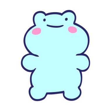 Parlak neon renkli karalama kurbağası.