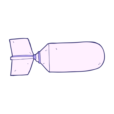 parlak neon renkli çizgi film bombası
