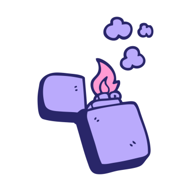 çizgi film karalaması parlak neon renkli eski bir açık renk