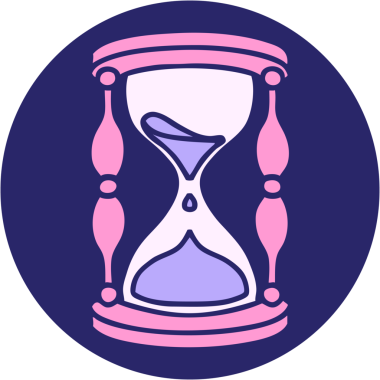 Parlak neon renkli bir saatin ikonik dövme görüntüsü