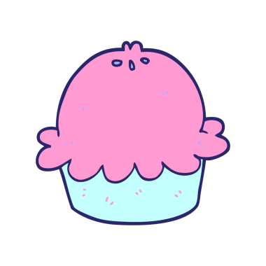 parlak neon renkli çizgi film turtası