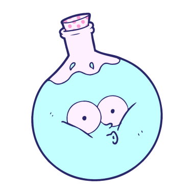 parlak neon renkli çizgi film iksiri