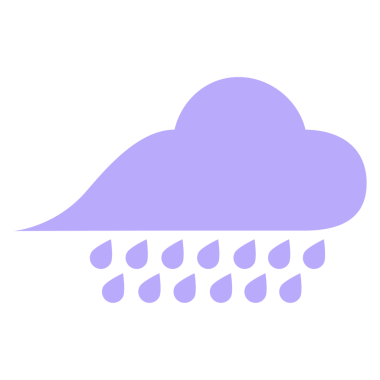 Parlak neon renkli yağmur bulutu