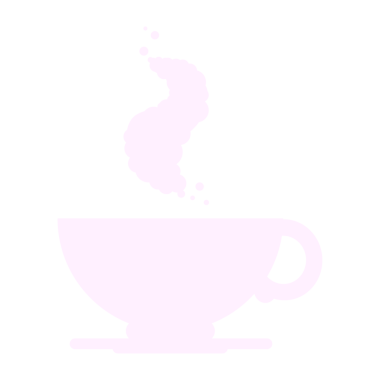 Parlak neon renkli sıcak bir fincan kahvenin düz renk çizimi