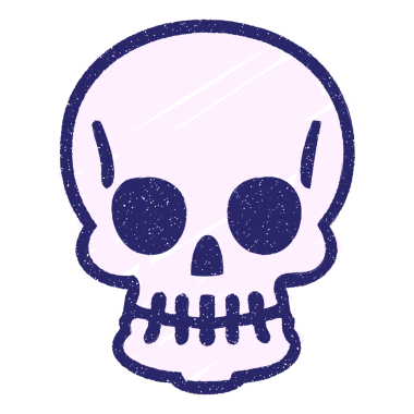 Parlak neon renkli ürkütücü cadılar bayramı kafatası