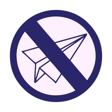 Parlak neon renkli kağıttan uçaklar olmayan şirin bir çizgi film.