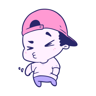 parlak neon renkli havalı çocuk çizgi filmi