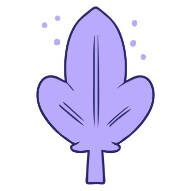 parlak neon renkli çizgi film yaprağı