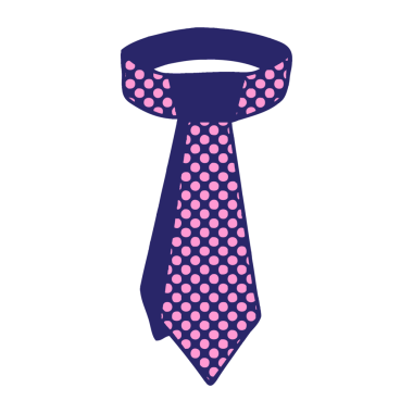 çizgi roman tarzı, çizgi film tarzı parlak neon renkli boyun kravatı.