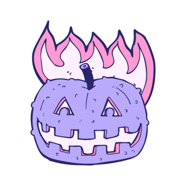 parlak neon renkli balkabağı