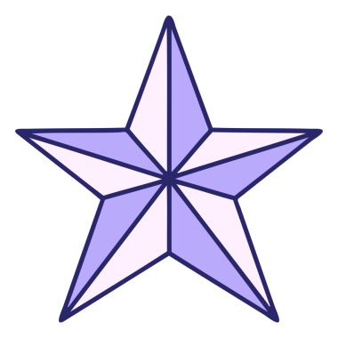 dövme yıldızı sembolü parlak neon rengi