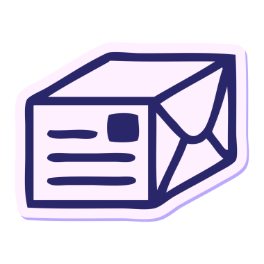 Parlak neon renkli şirin bir karikatür kağıdının etiketi