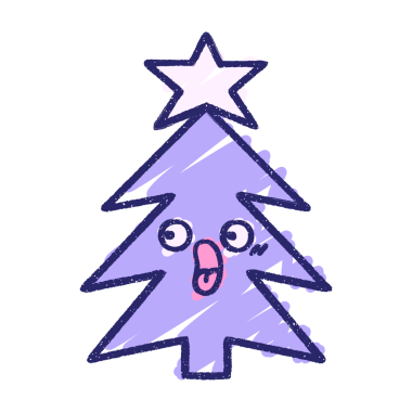 Noel Ağacı Tebeşiri Parlak neon rengi çiziyor