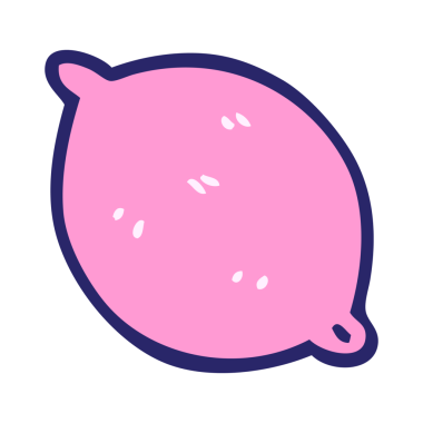 karikatür karalama organik limon parlak neon rengi