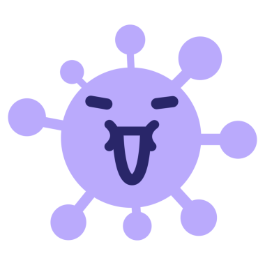 Parlak neon renkli basit keyif virüsü