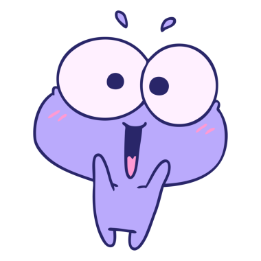 Çizgi film illüstrasyonu kawaii parlak neon renkli şirin kurbağayı heyecanlandırdı