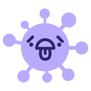 parlak neon renkli kaş ikonu ile bitkin bir yüz