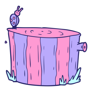 parlak neon renkli çizgi ağaç kütüğü