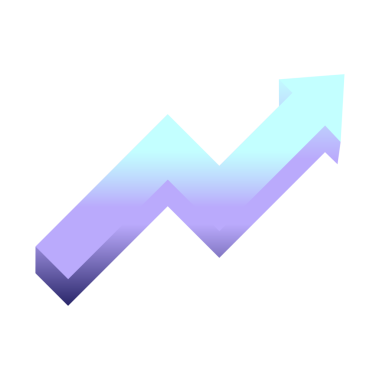 Parlak neon rengi ile performans oku grafik vektör illüstrasyon simgesi