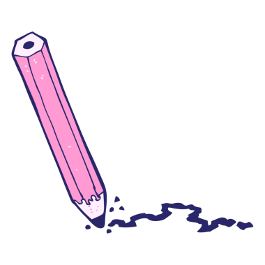 renkli parlak neon kalemle çizilmiş.