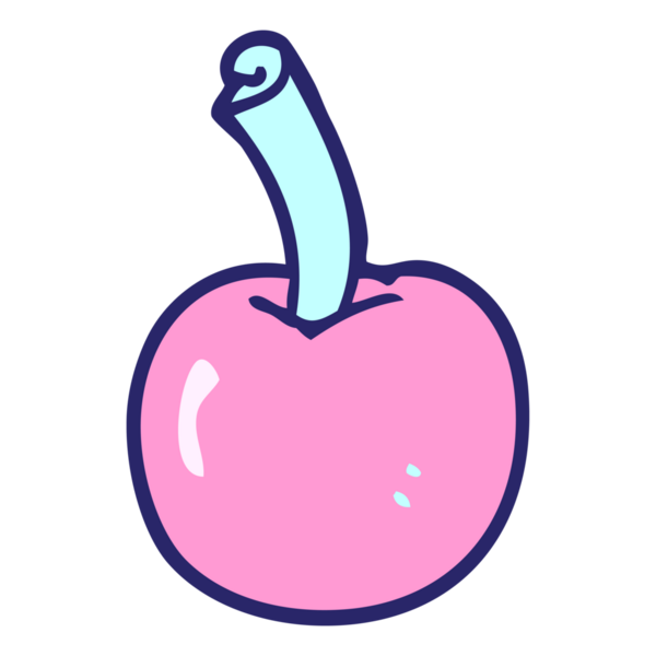 parlak neon renkli kirazlı çizgi film