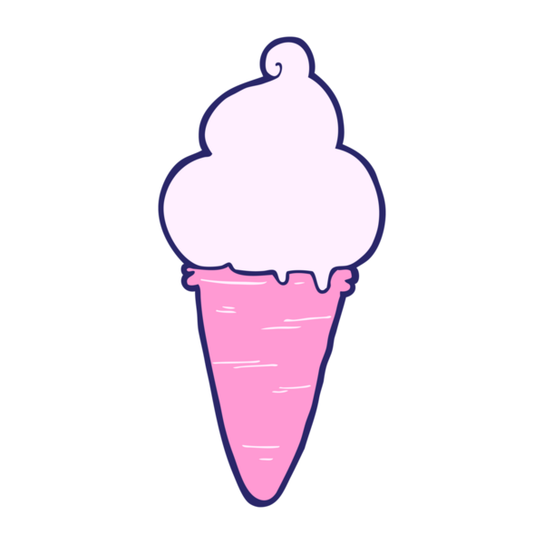 parlak neon renkli çizgi film dondurması