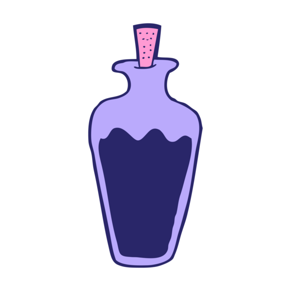 parlak neon renkli çizgi film iksiri