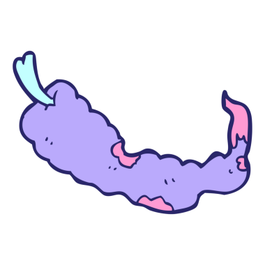 parlak neon renkli kırmızı biber çizgi filmi