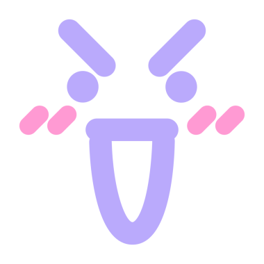 Parlak neon renkli muzaffer ortalama yüz simgesi