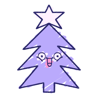 Noel Ağacı Tebeşiri Parlak neon rengi çiziyor