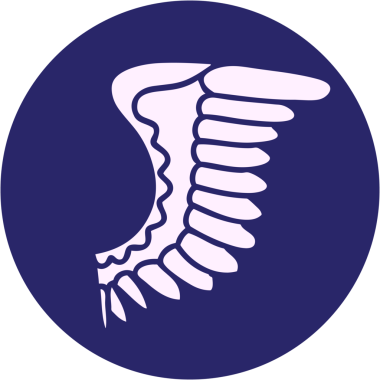 parlak neon renkli kanatlı pankart