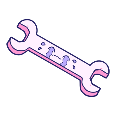 çizgi film ağlayan anahtarı parlak neon renginde