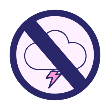 Fırtınanın olmadığı sevimli bir çizgi film parlak neon rengi ile imzalamaya izin veriliyor